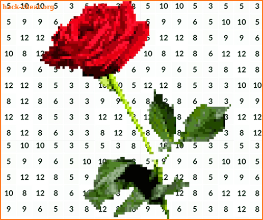 Roses Pixel Art: Flowers Color by Number screenshot