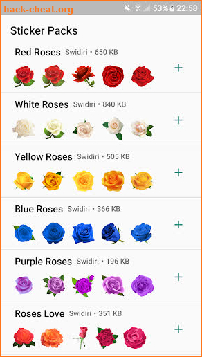Roses Sticker Packs - WAStickerApps screenshot