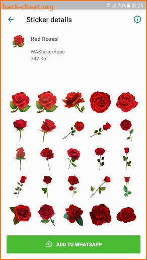 Roses Stickers For WhatsApp screenshot