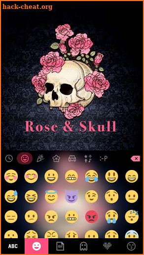 Roseskull Keyboard Theme screenshot