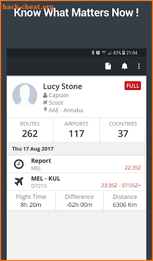RosterBuster - flight and cabin crew roster app screenshot