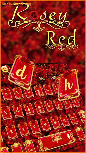 Rosy Red Keyboard screenshot