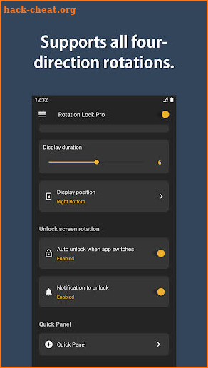 Rotation Lock Pro screenshot