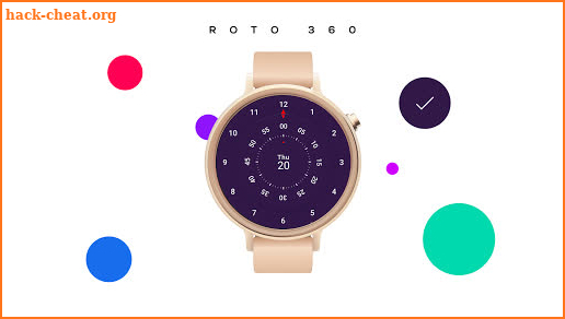 Roto 360 Watch Face for Android Wear OS screenshot
