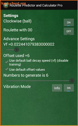 Roulette Predictor & Calc Pro screenshot