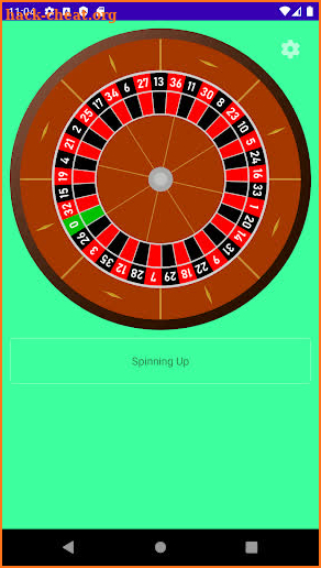 Roulette wheel only. European screenshot