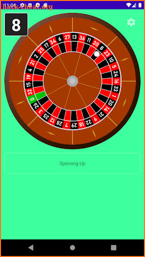 Roulette wheel only. European screenshot