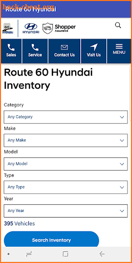 Route 60 Hyundai screenshot