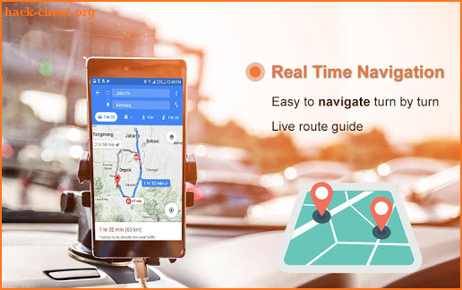 Route Finder GPS Live Traffic Alert Map screenshot