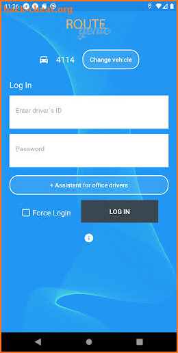 RouteGenie Driver App screenshot