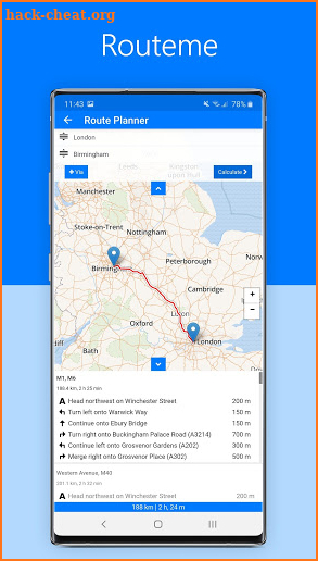 Routeme | Route Planner, Driving Directions, Maps screenshot