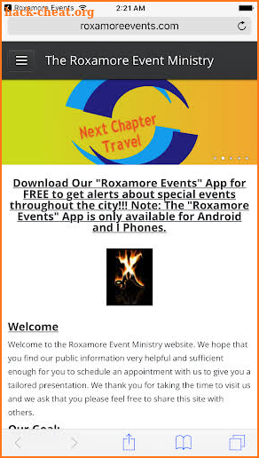 Roxamore Events screenshot