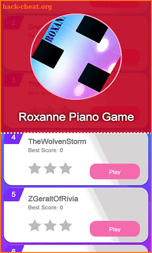 Roxanne Piano Tiles Game screenshot