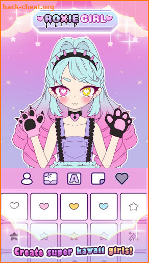 Roxie Girl: Dress up girl avatar maker game screenshot