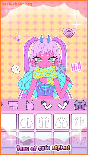 Roxie Girl: Dress up girl avatar maker game screenshot