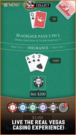 Royal Blackjack Casino: 21 Card Game screenshot
