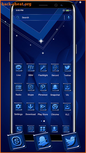 Royal Blue Theme screenshot