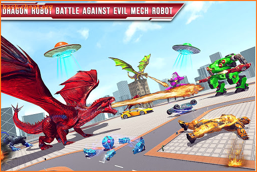 Royal Lion Robot Games- Dragon Robot Transform War screenshot