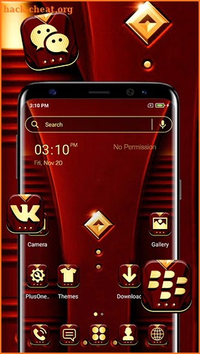 Royal Red Launcher Theme screenshot