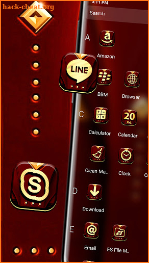 Royal Red Launcher Theme screenshot