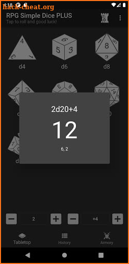 RPG Simple Dice PLUS screenshot