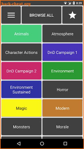 RPGsound (RPG Soundboard) screenshot