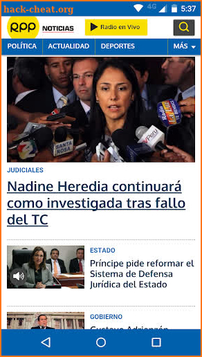 RPP Noticias screenshot
