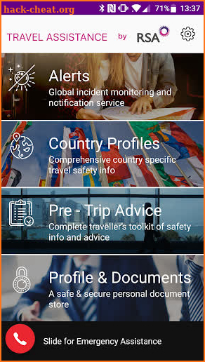 RSA Travel Assistance screenshot