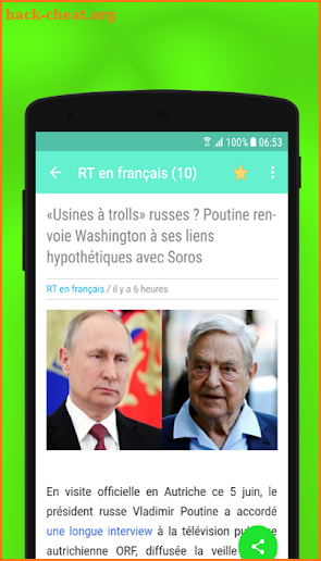 RT News ; en franais screenshot
