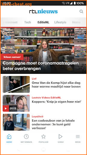 RTL Nieuws screenshot