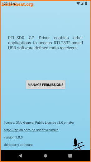 RTL-SDR CP Driver screenshot