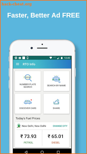 RTO Vehicle Details 2018 screenshot