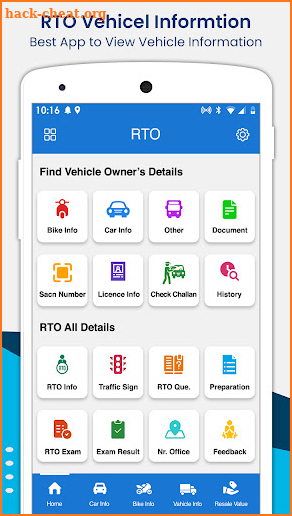 RTO Vehicle Information screenshot