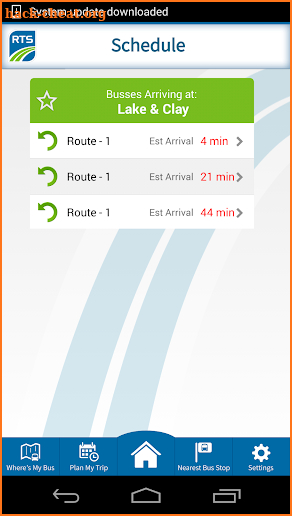 RTS Bus App screenshot