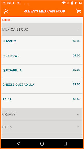 Ruben's Mexican Food screenshot