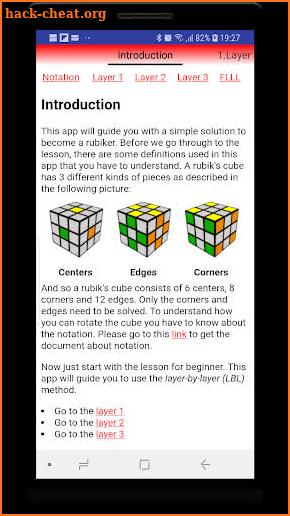 Rubik's Cube BeRubiker screenshot