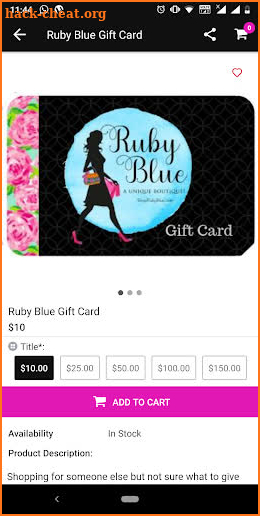 Ruby Blue Boutique screenshot