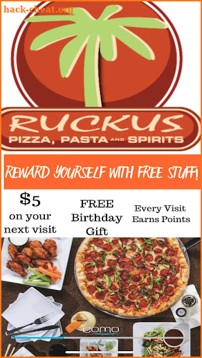 Ruckus Pizza Loyalty screenshot