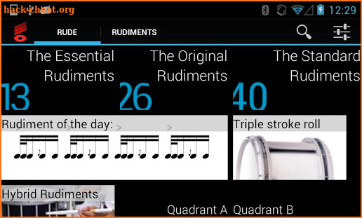 Rude Practice Pad - Drum Rudiments and Exercises screenshot