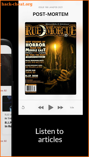 Rue Morgue Magazine screenshot