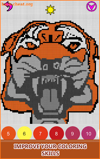 Rugby Logos Pixel Art: Color by Number Book Pages screenshot