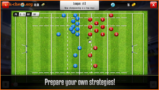 Rugby Manager screenshot