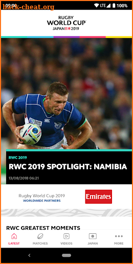 Rugby World Cup 2019 screenshot