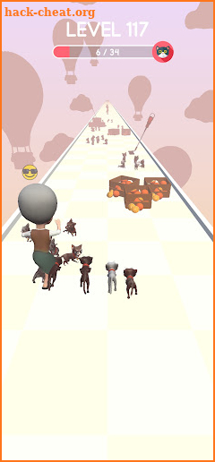 Run cat crowd: 3d running game screenshot