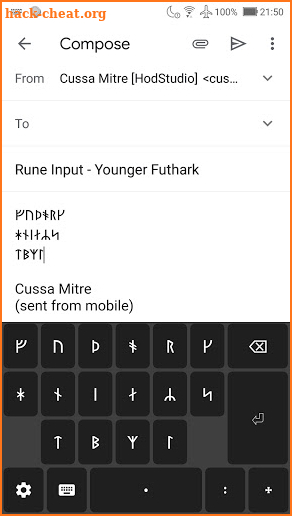 Rune Input - Younger Futhark screenshot