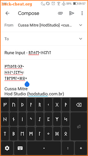 Rune Input - your keyboard for Elder Futhark runes screenshot