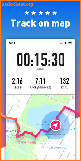Running app: Run tracker, Leap Map Runner screenshot