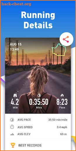 Running app: Run tracker, Leap Map Runner screenshot