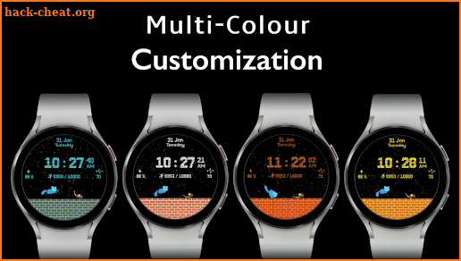 Running Cat Mouse - Watch Face screenshot