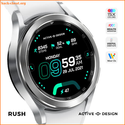 Rush: Digital Watch Face screenshot